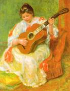 Pierre Renoir Woman with Guitar Germany oil painting reproduction